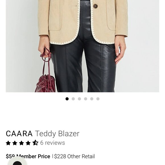 CAARA Oversized Teddy Blazer - Few Moda Size M - Picture 9 of 9